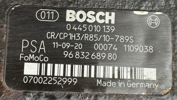 ČERPADLO VSTŘIKOVAČE PEUGEOT 4007 2.0 HDI 0445010139