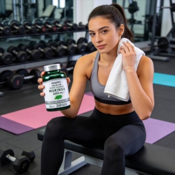 240 капсул Piping Rock Moringa способствуют детоксикации и улучшают состояние кожи