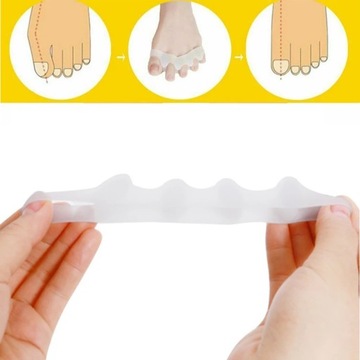 1 пара разделителей пальцев ног, коррекция Hallux Valgus Corr