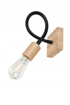 KINKIET Drewniany LAMPA Ścienna Ścienny LOFT LUX