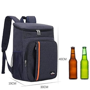 PLECAK TERMICZNY WOODOODPORNY TORBA TERMOIZOLACYJNA PODRÓŻNA PLAŻOWA