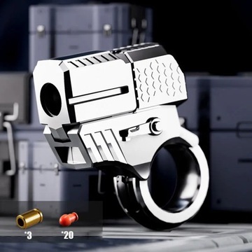 Srebrny pistolet fidget pierścień edc fidget spinner metal rąk spinner dla