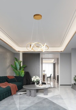 Светодиодная люстра, потолочный светильник GOLD BALLS NEW