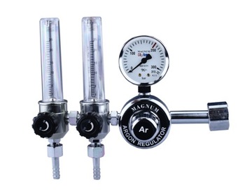 РЕДУКТОР ЦИЛИНДРОВ CO2 с аргоном и 2 ротаметрами MAGNUM