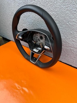 SKODA OCTAVIA IV РУЛЕВОЕ КОЛЕСО КОЖАНЫЕ ЛЕЗВИЯ С ПОДОГРЕВОМ ОРГ.