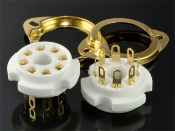 РОЗЕТКА КЕРАМИЧЕСКАЯ 8PIN OB10 ВОСЬМЕРИЧНАЯ 6SN7 EL34
