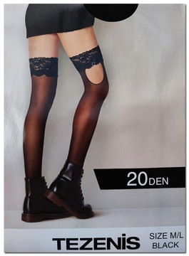 NOWE TEZENIS pończochy calzedonia czarne M/L