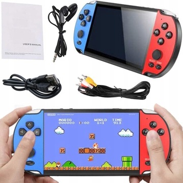 ПОРТАТИВНАЯ ИГРОВАЯ КОНСОЛЬ X7 1000 ИГР РЕТРО МИНИ