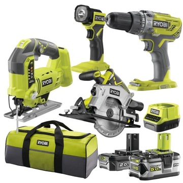 RYOBI Дрель ЛОБЗИОН +5Ач +2Ач СУМКА