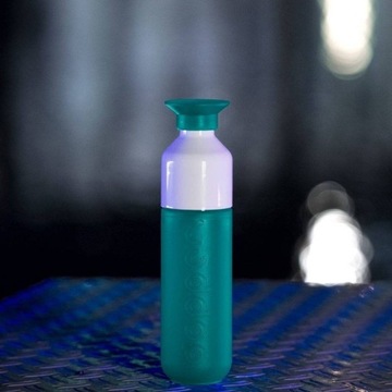 Butelka na wodę Dopper Tidal Teal 450 ml z kubkiem