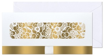 KOPERTA PREZENTOWA NA PIENIĄDZE VOUCHERY BIAŁA