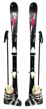 Komplet Narty HEAD 156 cm + BUTY R. 40.5 + KIJE