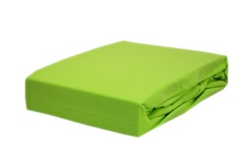 Prześcieradło jersey z gumką rozmiar 120x200 limonka KOBI Polska firma