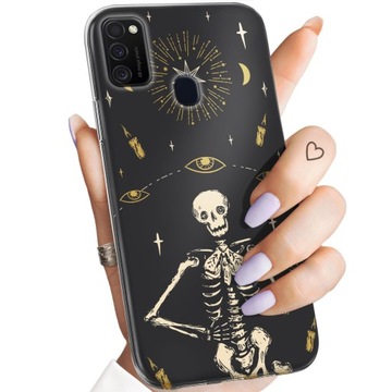 ETUI DO SAMSUNG GALAXY M21 WZORY CZASZKA SZKIELETY MEMENTO MORI GOTYK CASE