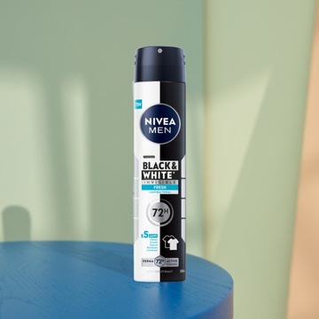 Antyperspirant męski NIVEA MEN Black White 6x200ml