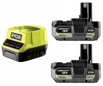 RYOBI RC18120-250X ŁADOWARKA + 2x AKU 5.0Ah RB1850X