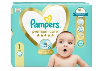 Pampers Premium Care 1 72 szt. 2-5 kg pieluszki