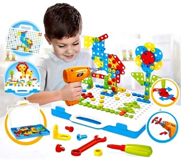 ВИНТОВЫЕ КОНСТРУКЦИИ МОЗАИКА 3D ГОЛОВОЛОМКА СВЕРЛИТЕЛЬНАЯ МАШИНА