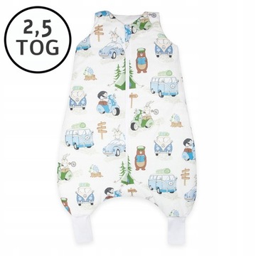 Śpiworek z nogawkami 86-104 M Całoroczny WZORY!