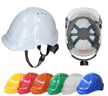 ЗАЩИТНЫЙ ШЛЕМ, ВЕНТИЛИРУЕМЫЙ ПОДБОРОДНЫЙ РЕМЕНЬ, КРАСНЫЙ