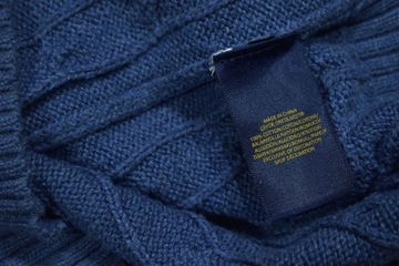 POLO RALPH LAUREN Sweter Męski Wełniany Warkocz / S