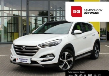 Hyundai Tucson III SUV 1.6 T-GDI 177KM 2018 Hyundai Tucson 1.6 T-GDi7DCT AWD Style Nawigacja SalonPL SerwisASO FVmarza