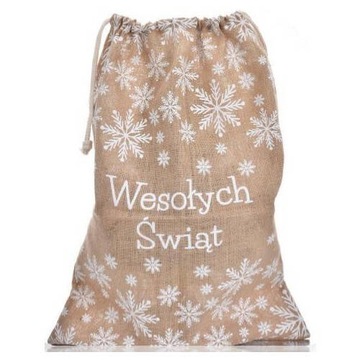 СУМКА ДЛЯ ПОДАРКА Санты УПАКОВКА ДЛЯ РОЖДЕСТВЕНСКОГО ПОДАРКА