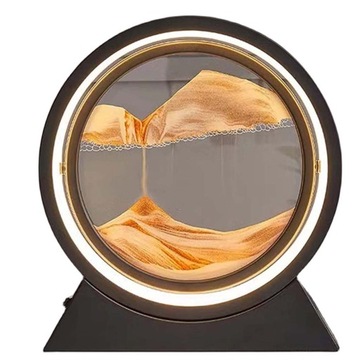 piasek Art Picture 3D Klepsydra Głębinowy piasek Scena Płynna 3D LED nocną