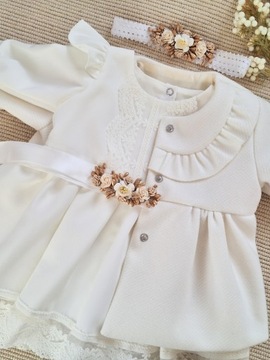 Плащ для крещения цвета экрю весна