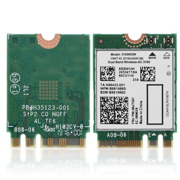 Для Lenovo Intel3165 двухдиапазонная беспроводная связь AC 3165ngw ngff m2 433m Bluetooth