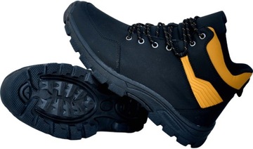 CZARNE BUTY SPORTOWE MĘSKIE ZIMOWE OCIEPLANE ŚNIEGOWCE TRAPERY DLA KAŻDEGO