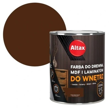 ALTAX DO DREWNA MDF I LAMINATÓW CIEMNY BRĄZ 0,4L