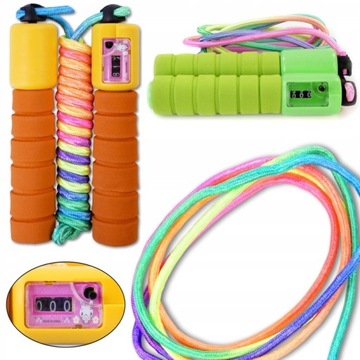 2x СКАКАЛА С УПРАЖНЕНИЯМИ НА ПРОТИВОДВИЖЕНИЕ, РЕГУЛИРУЕМАЯ