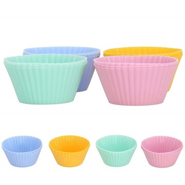 МАФФИНЫ, МАФФИНЫ, СИЛИКОНОВЫЕ ФОРМЫ ДЛЯ ВЫПЕЧКИ, 12 шт.