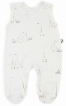 ŚPIOCHY NIEMOWLĘCE ŚPIOSZKI BAWEŁNIANE 62 GĄSKI ECRU /83/