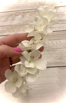 Венок для причастия, яблоневый цвет, нежный, живой, причастие 2024 г.