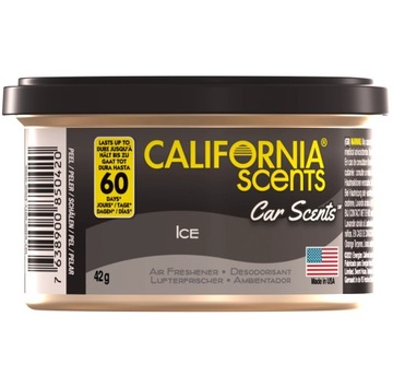 CALIFORNIA SCENTS ICE PUSZKA ZAPACHOWA TRWAŁY ZAPACH DO SAMOCHODU