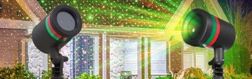 Projektor laserowy reflektor świąteczny laser