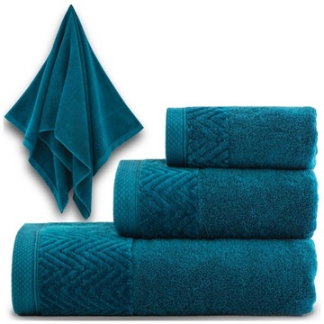 RĘCZNIK KĄPIELOWY DUŻY 70x140 ZWOLTEX Bawełna Egipska TOSCANA AB EMERALD
