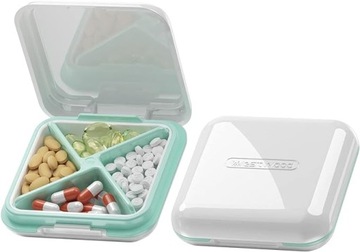 WWESTWOOD DUOUPA Pudełko na LEKI BIŻUTERIĘ ELEGANCKIE ORGANIZER BIAŁY