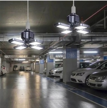 СВЕТОДИОДНЫЙ ПОТОЛОЧНЫЙ СВЕТИЛЬНИК ДЛЯ ГАРАЖА 60ВТ, ГАЛОГЕННЫЙ