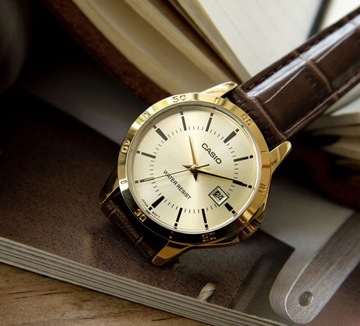 ЧАСЫ МУЖСКИЕ CASIO MTP-V004GL 9A (zd046c) + КОРОБКА + ГРАВИРОВКА