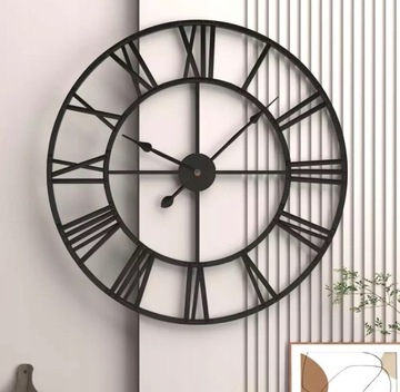 НАСТЕННЫЕ ЧАСЫ 50см НАСТЕННЫЕ РИМСКИЙ ЛОФТ 3D РЕТРО ДЛЯ ГОСТИНОЙ ДОМАШНЕГО ОФИСА