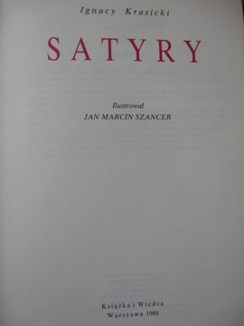 SATYRY Krasicki - Ilustracje SZANCER 1988