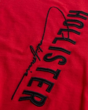 t-shirt Hollister Abercrombie koszulka L czerwona