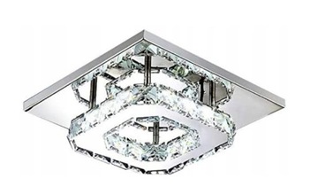 Nowoczesne lampy sufitowe LED Square Crystal