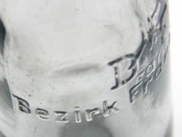 антикварная бутылка BEZIRK FRANKFURT