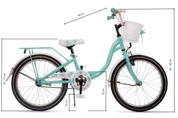 ПОЛЬСКИЙ ВЕЛОСИПЕД 20 ЦВЕТОВ ВЕЛОСИПЕД ДЛЯ ДЕВОЧКИ