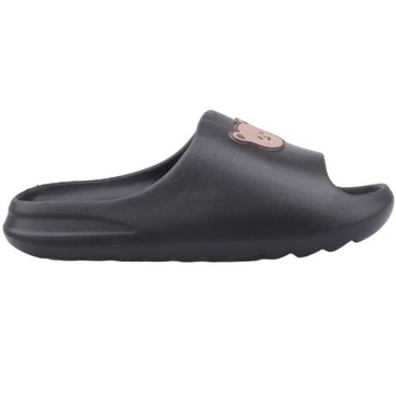 LEKKIE KLAPKI DAMSKIE PIANKOWE CZARNE NA BASEN