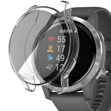 Чехол Garmin Venu 2s Vivoactive 4s, ПРОЗРАЧНЫЙ